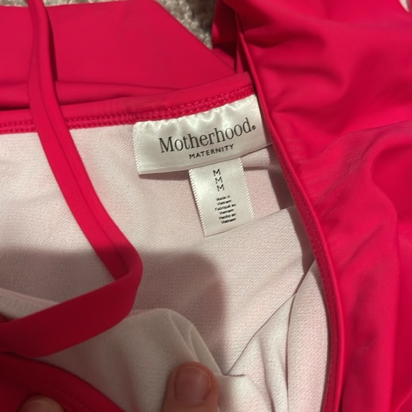 Motherhood Maternity Size M Fuchsia Swimsuit - Picture 2 of 5